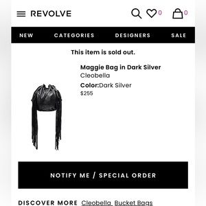 Cleobella Maggie Bag in Dark Silver